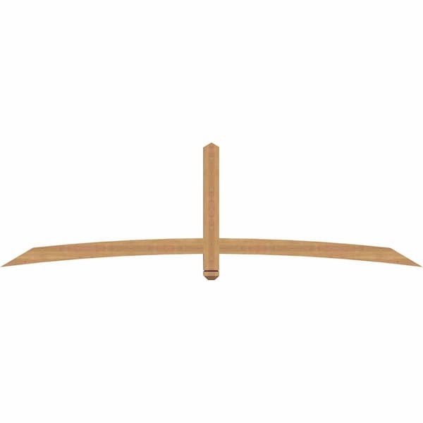 Ekena Millwork Bellingham Timber Gable Bracket, Western Red Cedar, 96"W x 28"H x 3 1/2"D x 3 1/2"F, 7/12 Pitch GBW096X28X0404BEL00SWR - main